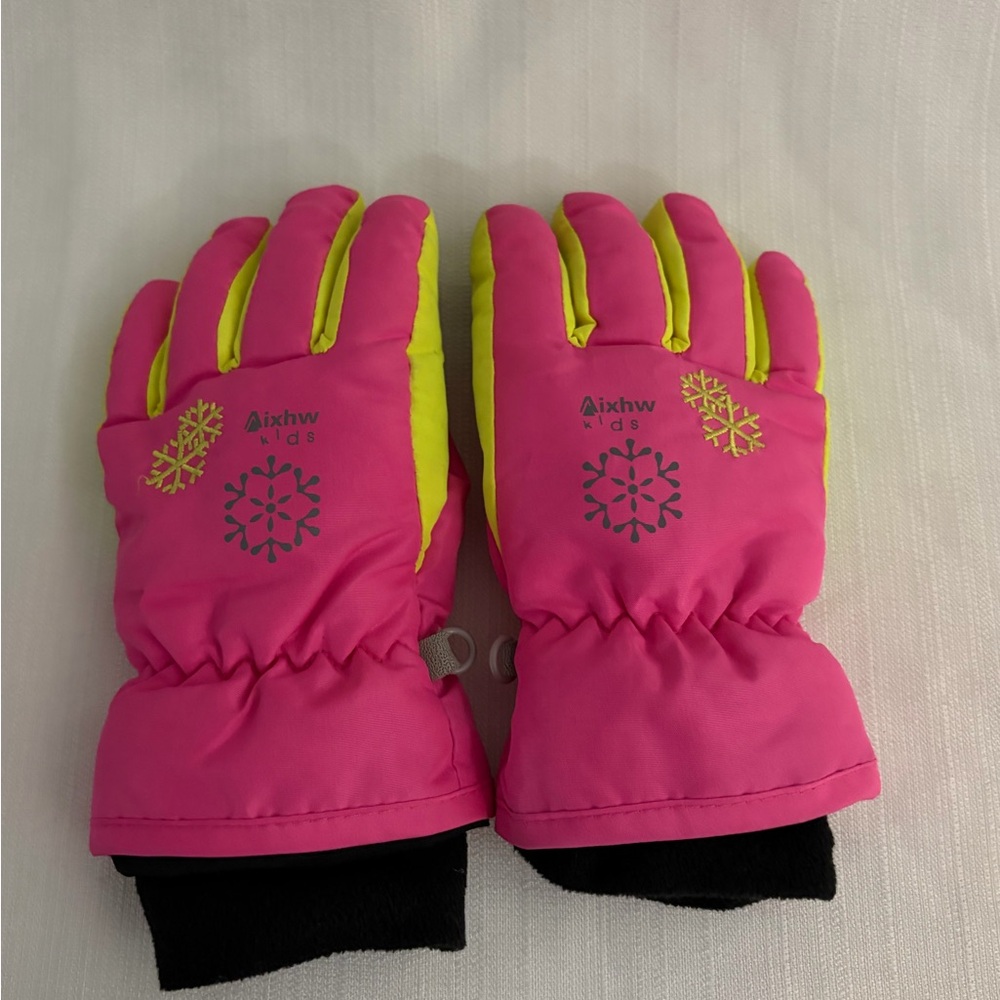 Aixhw Girls Winter Gloves size XS Pink Waterproof Snow Gloves(F129)✨